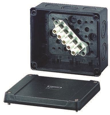 ip65 junction box black|ip65 junction box with terminals.